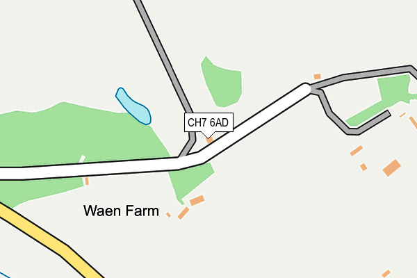 CH7 6AD map - OS OpenMap – Local (Ordnance Survey) CH7 6AD map - OS OpenMap – Local (Ordnance Survey)