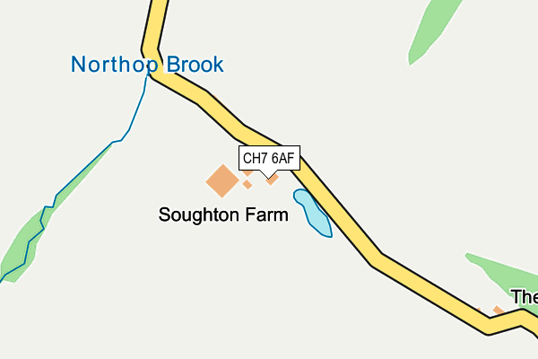 CH7 6AF map - OS OpenMap – Local (Ordnance Survey) CH7 6AF map - OS OpenMap – Local (Ordnance Survey)