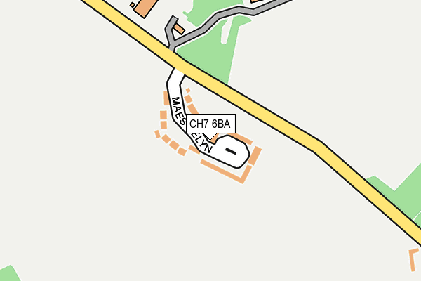 CH7 6BA map - OS OpenMap – Local (Ordnance Survey) CH7 6BA map - OS OpenMap – Local (Ordnance Survey)
