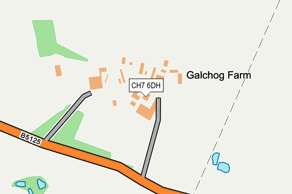 CH7 6DH map - OS OpenMap – Local (Ordnance Survey) CH7 6DH map - OS OpenMap – Local (Ordnance Survey)