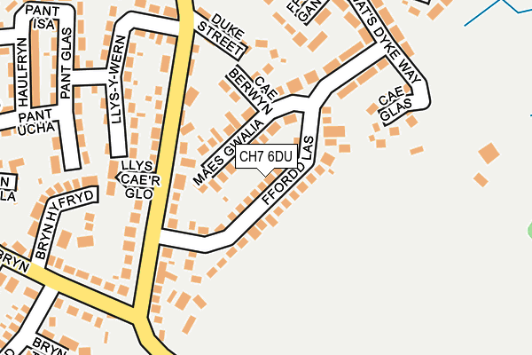 CH7 6DU map - OS OpenMap – Local (Ordnance Survey) CH7 6DU map - OS OpenMap – Local (Ordnance Survey)