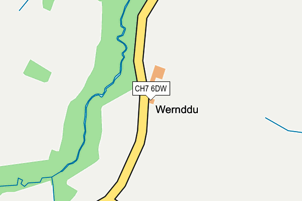 CH7 6DW map - OS OpenMap – Local (Ordnance Survey) CH7 6DW map - OS OpenMap – Local (Ordnance Survey)