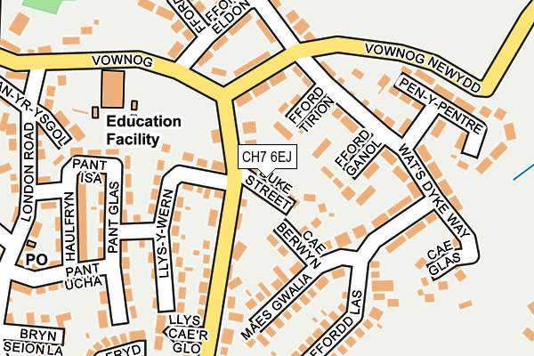 CH7 6EJ map - OS OpenMap – Local (Ordnance Survey)