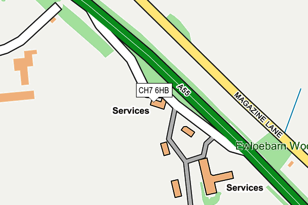 CH7 6HB map - OS OpenMap – Local (Ordnance Survey) CH7 6HB map - OS OpenMap – Local (Ordnance Survey)