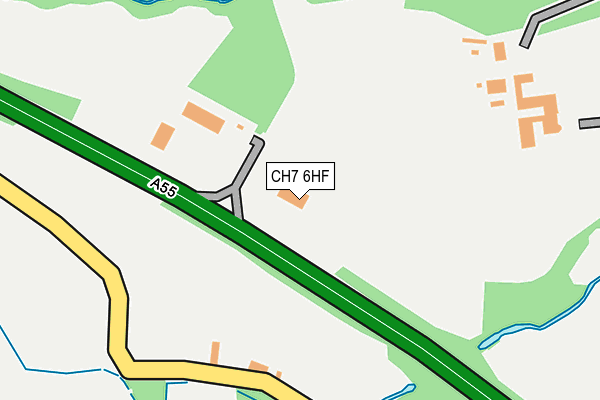 CH7 6HF map - OS OpenMap – Local (Ordnance Survey) CH7 6HF map - OS OpenMap – Local (Ordnance Survey)