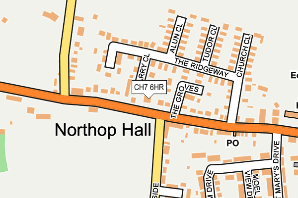 CH7 6HR map - OS OpenMap – Local (Ordnance Survey) CH7 6HR map - OS OpenMap – Local (Ordnance Survey)