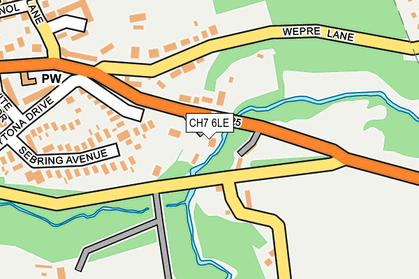 CH7 6LE map - OS OpenMap – Local (Ordnance Survey) CH7 6LE map - OS OpenMap – Local (Ordnance Survey)