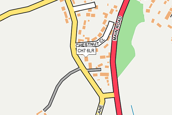 CH7 6LR map - OS OpenMap – Local (Ordnance Survey) CH7 6LR map - OS OpenMap – Local (Ordnance Survey)