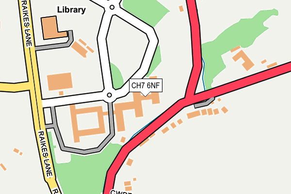 CH7 6NF map - OS OpenMap – Local (Ordnance Survey) CH7 6NF map - OS OpenMap – Local (Ordnance Survey)