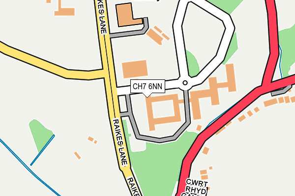 CH7 6NN map - OS OpenMap – Local (Ordnance Survey) CH7 6NN map - OS OpenMap – Local (Ordnance Survey)