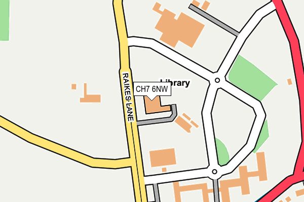 CH7 6NW map - OS OpenMap – Local (Ordnance Survey) CH7 6NW map - OS OpenMap – Local (Ordnance Survey)