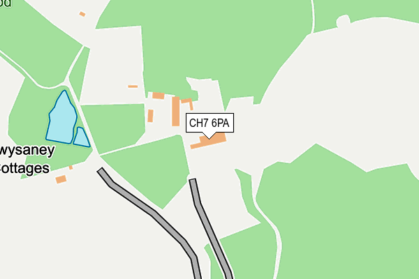 CH7 6PA map - OS OpenMap – Local (Ordnance Survey) CH7 6PA map - OS OpenMap – Local (Ordnance Survey)