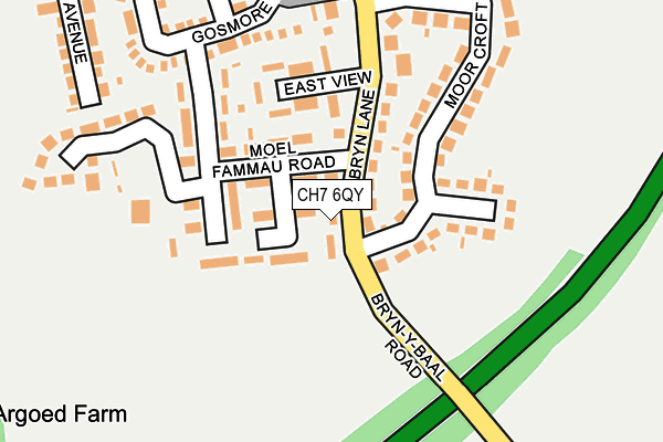 CH7 6QY map - OS OpenMap – Local (Ordnance Survey) CH7 6QY map - OS OpenMap – Local (Ordnance Survey)