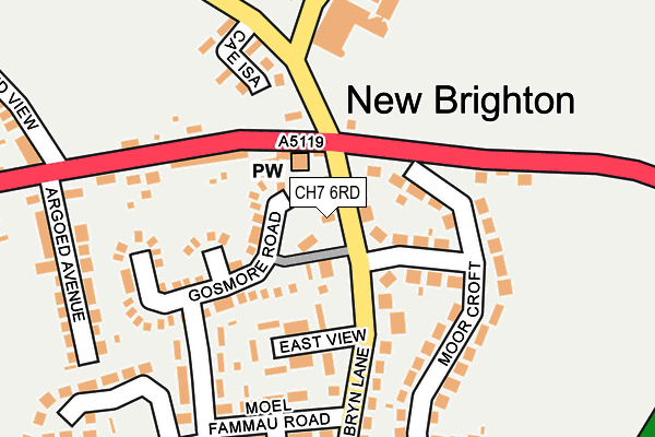 CH7 6RD map - OS OpenMap – Local (Ordnance Survey) CH7 6RD map - OS OpenMap – Local (Ordnance Survey)