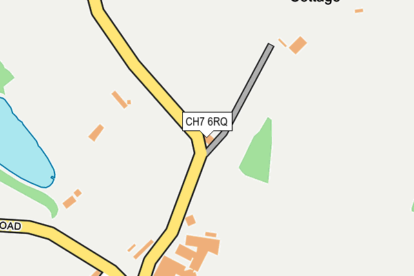 CH7 6RQ map - OS OpenMap – Local (Ordnance Survey) CH7 6RQ map - OS OpenMap – Local (Ordnance Survey)