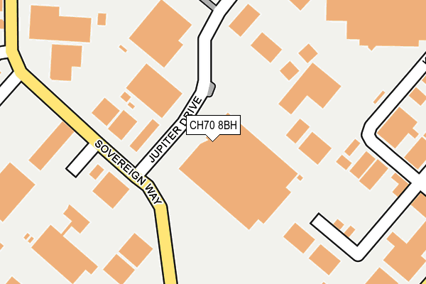 CH70 8BH map - OS OpenMap – Local (Ordnance Survey)