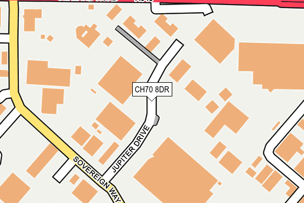 CH70 8DR map - OS OpenMap – Local (Ordnance Survey) CH70 8DR map - OS OpenMap – Local (Ordnance Survey)