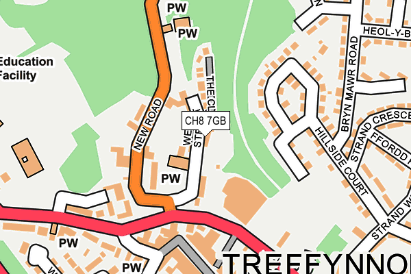 CH8 7GB map - OS OpenMap – Local (Ordnance Survey) CH8 7GB map - OS OpenMap – Local (Ordnance Survey)