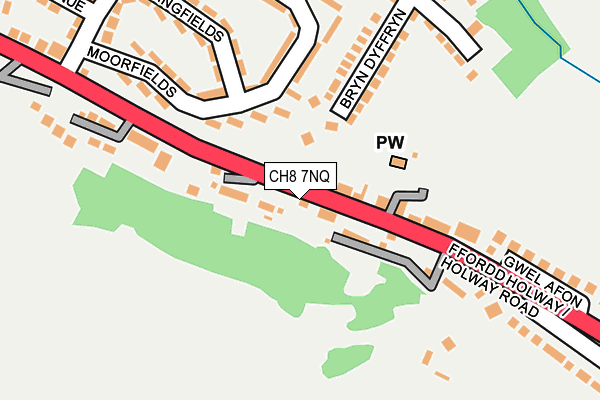 CH8 7NQ map - OS OpenMap – Local (Ordnance Survey) CH8 7NQ map - OS OpenMap – Local (Ordnance Survey)