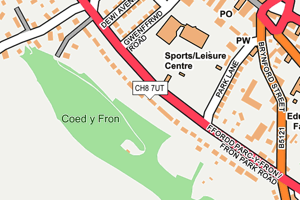 CH8 7UT map - OS OpenMap – Local (Ordnance Survey) CH8 7UT map - OS OpenMap – Local (Ordnance Survey)