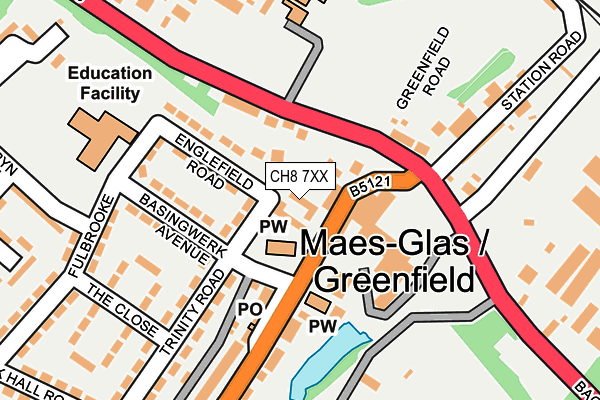 CH8 7XX map - OS OpenMap – Local (Ordnance Survey) CH8 7XX map - OS OpenMap – Local (Ordnance Survey)