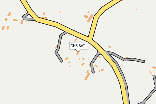 CH8 8AT map - OS OpenMap – Local (Ordnance Survey) CH8 8AT map - OS OpenMap – Local (Ordnance Survey)