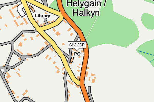 CH8 8DR map - OS OpenMap – Local (Ordnance Survey) CH8 8DR map - OS OpenMap – Local (Ordnance Survey)