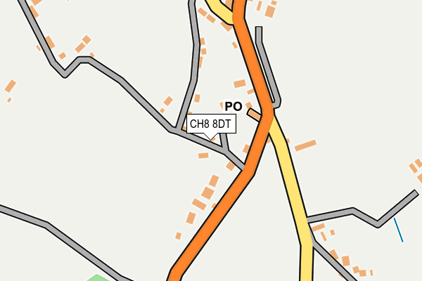 CH8 8DT map - OS OpenMap – Local (Ordnance Survey) CH8 8DT map - OS OpenMap – Local (Ordnance Survey)