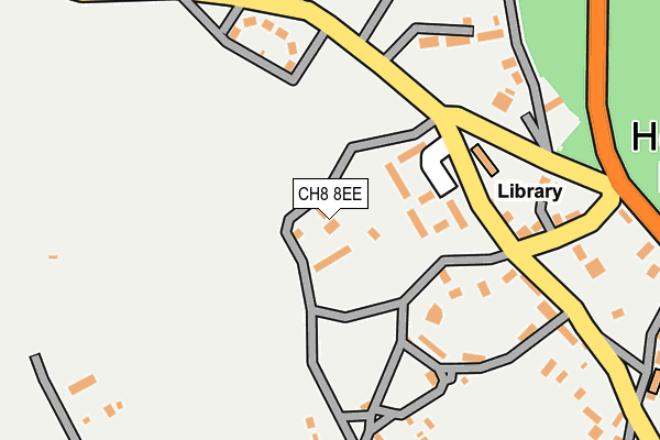 CH8 8EE map - OS OpenMap – Local (Ordnance Survey) CH8 8EE map - OS OpenMap – Local (Ordnance Survey)