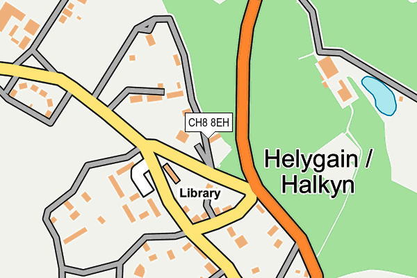 CH8 8EH map - OS OpenMap – Local (Ordnance Survey) CH8 8EH map - OS OpenMap – Local (Ordnance Survey)