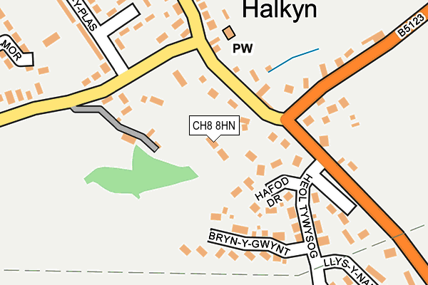 CH8 8HN map - OS OpenMap – Local (Ordnance Survey) CH8 8HN map - OS OpenMap – Local (Ordnance Survey)