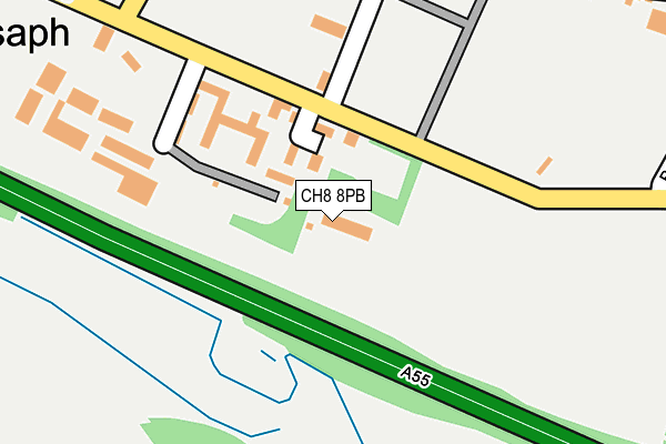 CH8 8PB map - OS OpenMap – Local (Ordnance Survey) CH8 8PB map - OS OpenMap – Local (Ordnance Survey)