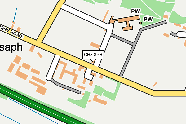 CH8 8PH map - OS OpenMap – Local (Ordnance Survey) CH8 8PH map - OS OpenMap – Local (Ordnance Survey)