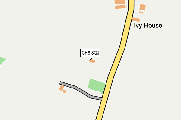CH8 8QJ map - OS OpenMap – Local (Ordnance Survey) CH8 8QJ map - OS OpenMap – Local (Ordnance Survey)