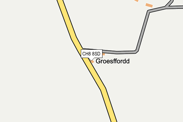 CH8 8SD map - OS OpenMap – Local (Ordnance Survey) CH8 8SD map - OS OpenMap – Local (Ordnance Survey)