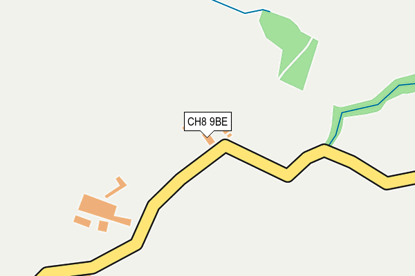 CH8 9BE map - OS OpenMap – Local (Ordnance Survey)