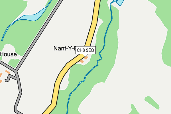 CH8 9EQ map - OS OpenMap – Local (Ordnance Survey) CH8 9EQ map - OS OpenMap – Local (Ordnance Survey)