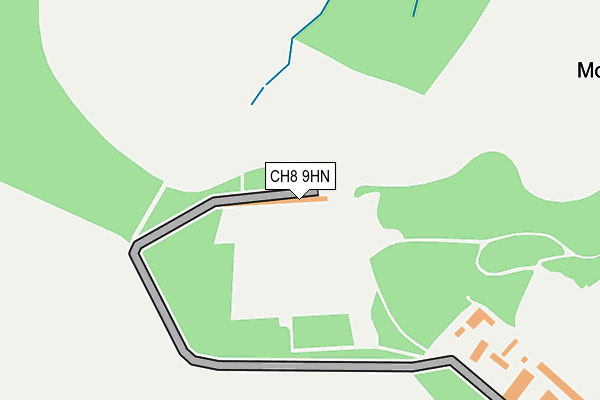 CH8 9HN map - OS OpenMap – Local (Ordnance Survey) CH8 9HN map - OS OpenMap – Local (Ordnance Survey)