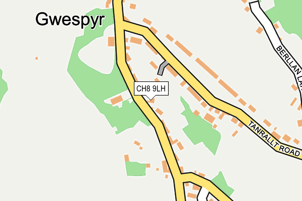 CH8 9LH map - OS OpenMap – Local (Ordnance Survey) CH8 9LH map - OS OpenMap – Local (Ordnance Survey)