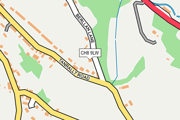 CH8 9LW map - OS OpenMap – Local (Ordnance Survey) CH8 9LW map - OS OpenMap – Local (Ordnance Survey)