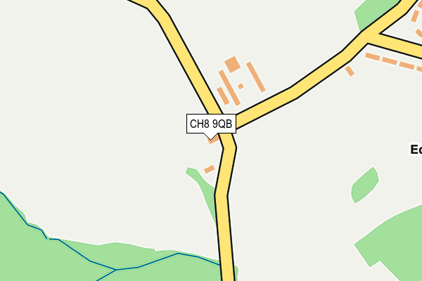 CH8 9QB map - OS OpenMap – Local (Ordnance Survey) CH8 9QB map - OS OpenMap – Local (Ordnance Survey)