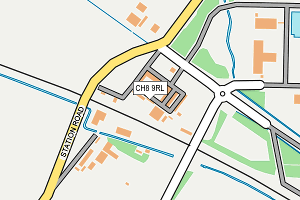 CH8 9RL map - OS OpenMap – Local (Ordnance Survey) CH8 9RL map - OS OpenMap – Local (Ordnance Survey)