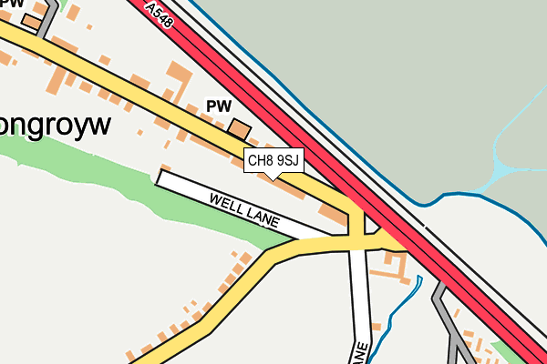 CH8 9SJ map - OS OpenMap – Local (Ordnance Survey) CH8 9SJ map - OS OpenMap – Local (Ordnance Survey)