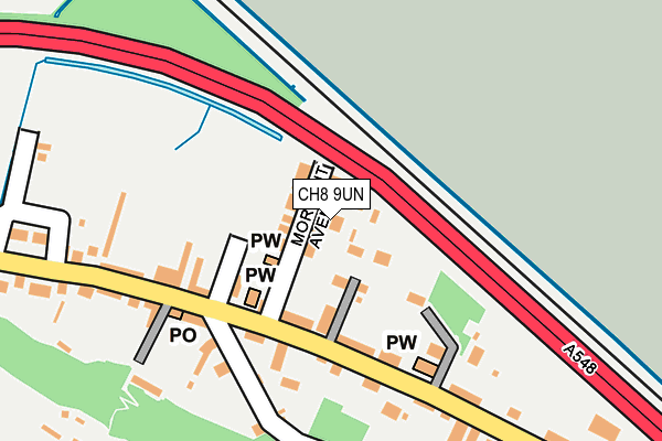 CH8 9UN map - OS OpenMap – Local (Ordnance Survey) CH8 9UN map - OS OpenMap – Local (Ordnance Survey)