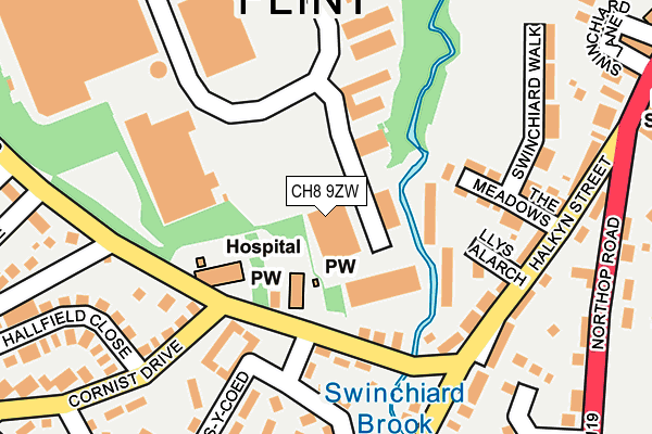 CH8 9ZW map - OS OpenMap – Local (Ordnance Survey) CH8 9ZW map - OS OpenMap – Local (Ordnance Survey)