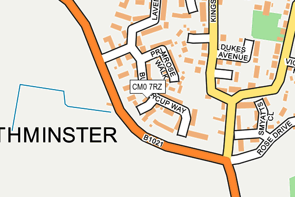 CM0 7RZ map - OS OpenMap – Local (Ordnance Survey) CM0 7RZ map - OS OpenMap – Local (Ordnance Survey)