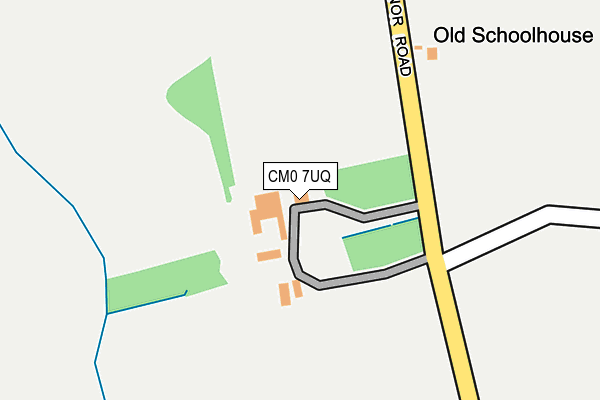 CM0 7UQ map - OS OpenMap – Local (Ordnance Survey) CM0 7UQ map - OS OpenMap – Local (Ordnance Survey)