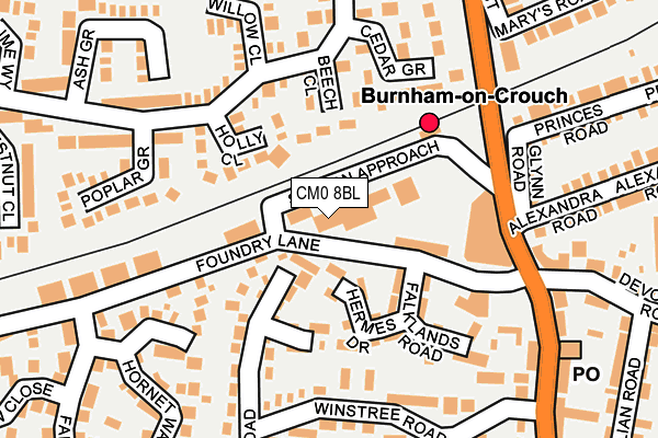 CM0 8BL map - OS OpenMap – Local (Ordnance Survey) CM0 8BL map - OS OpenMap – Local (Ordnance Survey)
