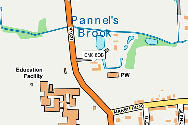 CM0 8QB map - OS OpenMap – Local (Ordnance Survey) CM0 8QB map - OS OpenMap – Local (Ordnance Survey)