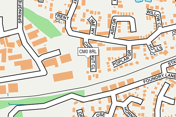 CM0 8RL map - OS OpenMap – Local (Ordnance Survey) CM0 8RL map - OS OpenMap – Local (Ordnance Survey)